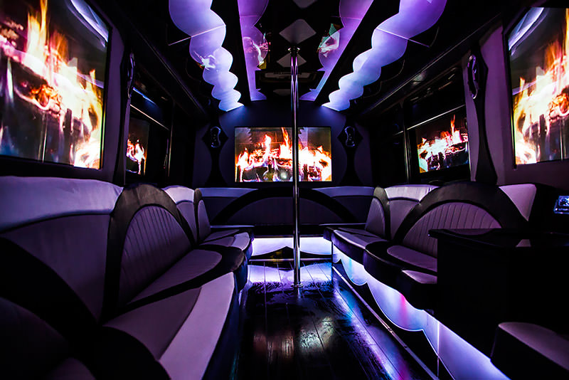 Party buses interior